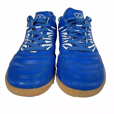 Vizari Men's Valencia ID Indoor Soccer / Futsal Shoes (Blue / White) Size 7M • $14.95