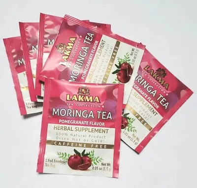 Lakma Moringa Tea Pomegranate Flavor 15 Loose Teabags • $5.49