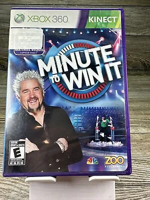 Kinect Minute To Win It (Xbox 360  2011) W/ Manual Tested • $2.09