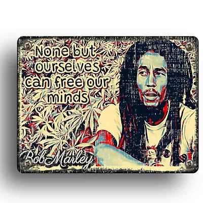£5.99 • Buy Bob Marley Reggae Music Poster METAL SIGNS Vintage Home Print Wall Art Quote Sun