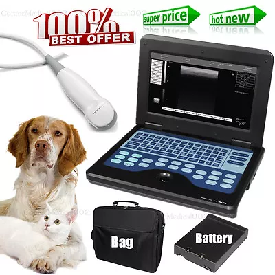 Veterinary Ultrasound Scanner Digital Laptop Machine & Micro Convex Cat/Dog/Pet • £1201