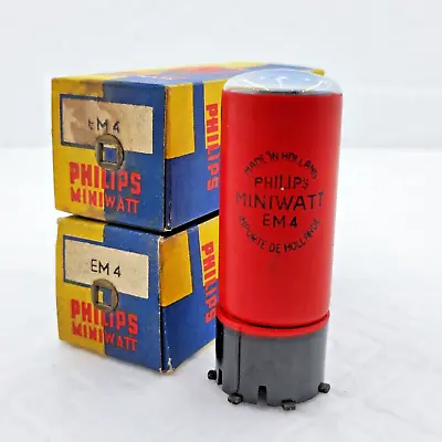 Philips Miniwatt EM4 Magic Eye Indicator NOS NIB Tested Excellent Radio Tube • $75