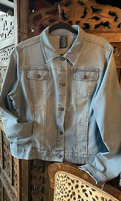 Ladies Denim Jacket “Faded Glory”. From USA.Fit Aust.SZ 14/16.Perfect Condition • $39