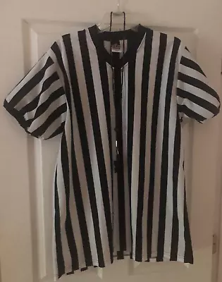 Men's Referee Costume Shirt With Whistle V-neck Size Large • $7.95