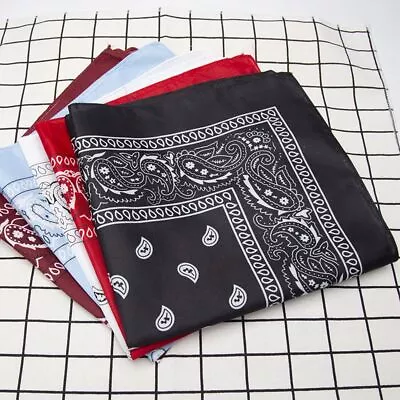 Headband Women Kerchief Men Hip Hop Black Hair Band Accessories Neck Head Scarf • $11.99