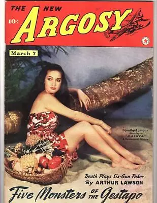 Argosy Mar 7 1942 Dorothy Lamour Cover • $22.50