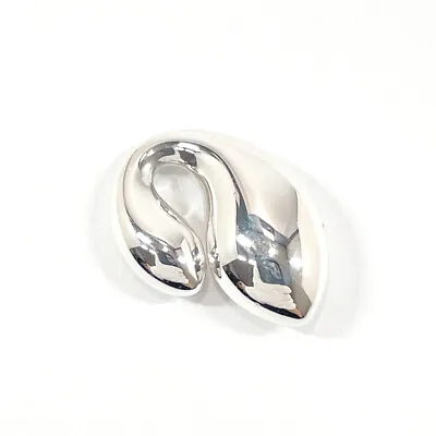 TIFFANY&Co. Pendant Top Necklace Double Teardrop Elsa Peretti 925 Silver Jewelry • $242.88