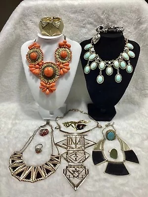 Fabulous Vintage Big Bold Statement Jewellery Lot #3 Rings Bracelets Necklaces • $29