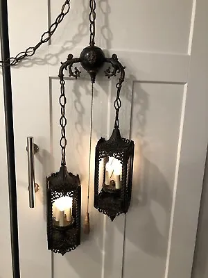Gothic Spanish Revival Hanging Pendant  Pendants Chandelier Iron • $275