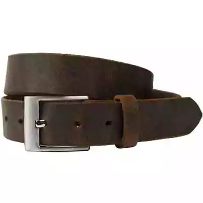 Nickel Free Belt - Caraway Mountain Distressed Brown Leather Belt • $44.95