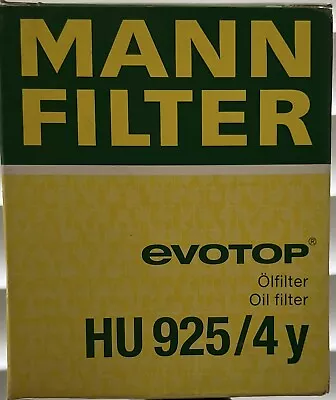 Mann Oil Filter HU925/4y - New Never Opened - Volvo (fits Numerous Models) • $11.95