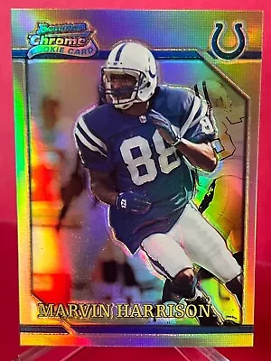 2001 Bowman Chrome 1996 Rookies Refractor #5 Marvin Harrison HOF Colts #BRC5 • $4.99