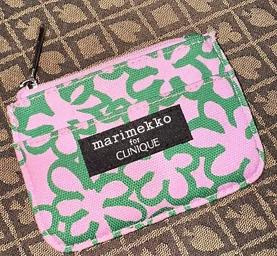 Clinique + Marimekko Bag 3” X 4 Wallet Coin Lipstick Makeup Travel Small • $8