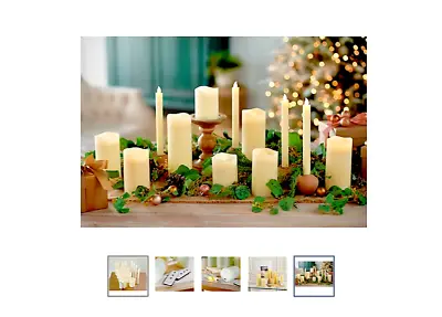 Home Reflections 12pc Ultimate Flameless Candle Set In Ivory • $31.99