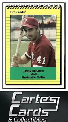 Jason Urbanek 1991 ProCards #3465  Martinsville Phillies • $1.95