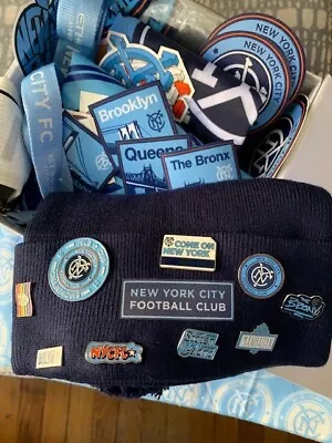 New York City FC Mixed Lot (PINS PATCHES FLAG BAGS ARM BAND HAT & More) HTF • $129.99