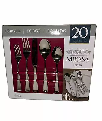 Mikasa Premium Forged Staineless Steel Flatware Set 20 Pc Lofton Service For 4 • $39.99