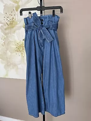 Vanessa Bruno Blue Pants With Tie Size 38 Pre-owned Exc. Cond • $55