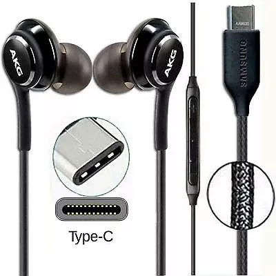 Samsung Galaxy AKG USB C Type C Headphones Earphones Earbuds Stereo Music Sports • £4.29