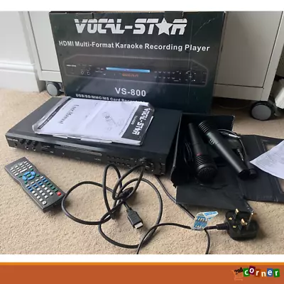 £59.99 • Buy Vocal Star HDMI Multi Format Karaoke Recording Player VS 800