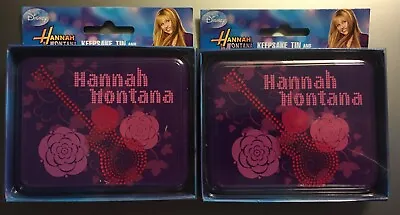 2X New DISNEY Hannah Montana Keeepsake Tin & Playing Cards / Christmas Gift • $20