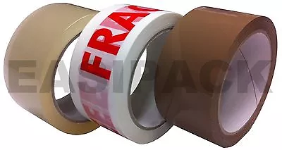 Multi Listing - Clear Brown Masking Fragile Gaffer Gaffa Parcel Packaging Tapes • £9.95