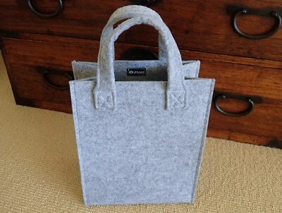 $34.99 • Buy Iittala Meno Womens Small Tote Home Bag Classic Grey Felt Harry Koskinen Design