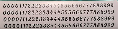£2.25 • Buy Sticky Vinyl Numbers Stickers Decals Door Home Weather Proof Bk & Wt 10mm L1