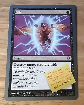 Mtg - Duh - Unhinged - Lp • £1.25