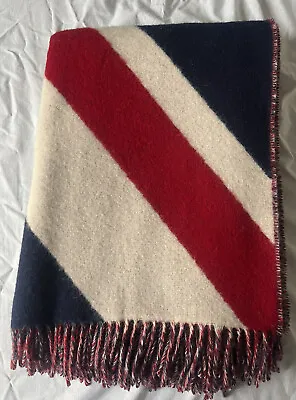 🇬🇧BRONTE By Moon Union Jack Throw/Blanket In 100% Pure Soft Merino Lambswool • £84.99
