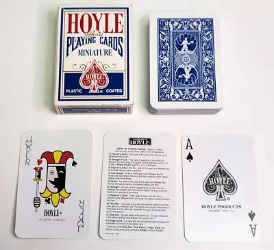 2001 Hoyle 2901 Miniature Playing Cards Very Gently Used Blue • $6.99