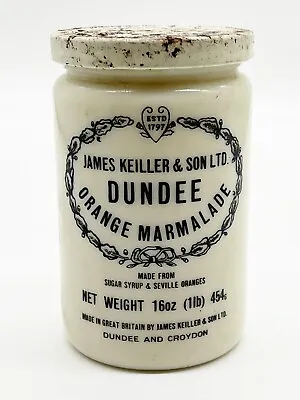 Vintage James Keiller & Son Ltd Dundee Orange Marmalade Empty Jar Canister • £28.99