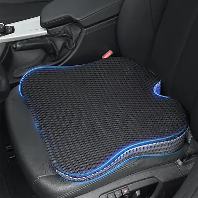 Universal Memory Foam Car Seat Cushion Driver Breathable Wedge Thicken Pad Mat • £17.89