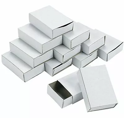 Pack Of 50 Plain Matchboxes For Arts Crafts Trinkets Wedding Favours • $22.26