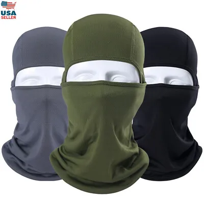 Balaclava Tactical Army Full Face Mask Military Combat Helmet Liner Hats Beanies • $7.99