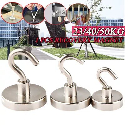 23/40/50kg Recovery Magnet Hook Strong Sea Fishing Diving Treasure Hunting • $8.29