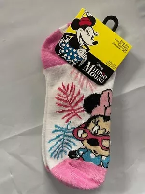 Disney Minnie Mouse No Show Socks Shoe Size 10-4/new • $6