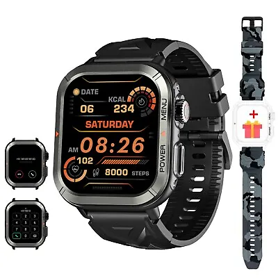 Blackview Military Smart Watch For Men (Answer/Make Calls) Waterproof Fitness • £22.99