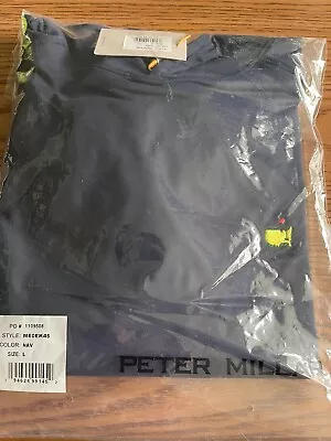2024 Masters Peter Millar Hoodie Pullover Large Navy BRAND NEW • $199.99