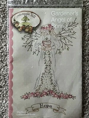 Crab Apple Hill Gardener's Angel Of Spring Hope Pattern Only 250 Meg Hawkey NIP • $8.99