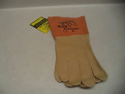 $11 • Buy Black Stallion 4  Cuff Grain Pigskin MIG Welding Gloves X-Large