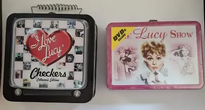 The Lucy Show DVD 2-Disc Box I Love Lucy CHECKERS Game Set Tins Lot Collectors • $19.96