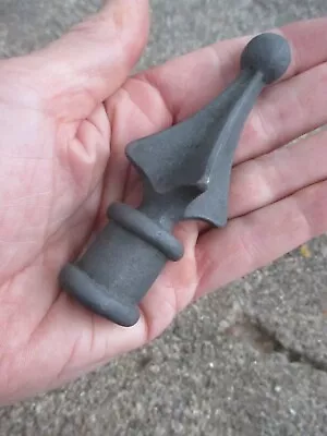 $5 • Buy Vintage Cast Iron 4 Point Star Wrought Iron Gate / Fence Finial Topper