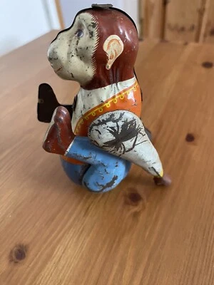 £15 • Buy Vintage Wind Up Tumbling Tin Monkey &key
