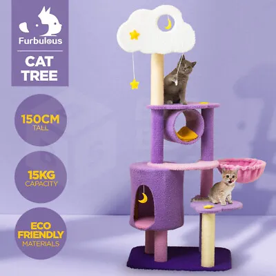 $104.95 • Buy Furbulous Star And Moon Cat Tree Scratching Post And Adventure Cat Tower
