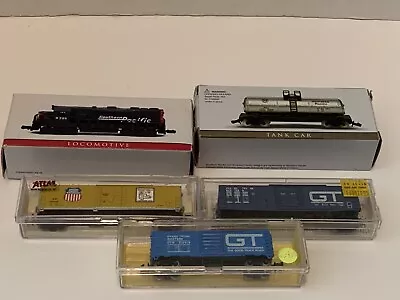 Atlas Micro Train 5 All Different - N Scale Boxcar Union Pacific GT New Vintage • $39.99