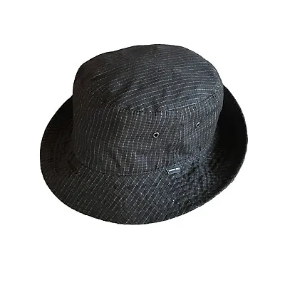 MAIDEN NOIR Men's Black Cotton Blend Bucket Cap Casual Hat RARE EUC • $40