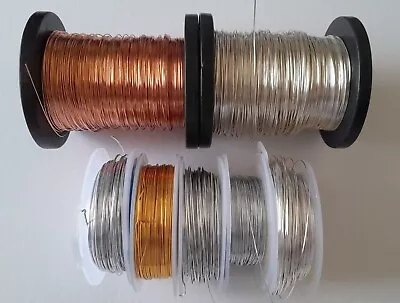 Craft Wire - Aluminium Wire - Copper Wire - Silver Plated Copper - Brass Wire • £1.39