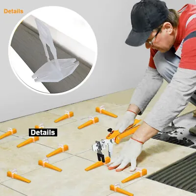£9.59 • Buy 201x Tile Leveling Spacer System Tool Clips Wedges Flooring Lippage Plier UK