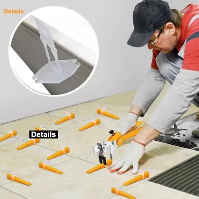 £9.59 • Buy 201x Tile Leveling Spacer System Tool Clips Wedges Flooring Lippage Plier UK